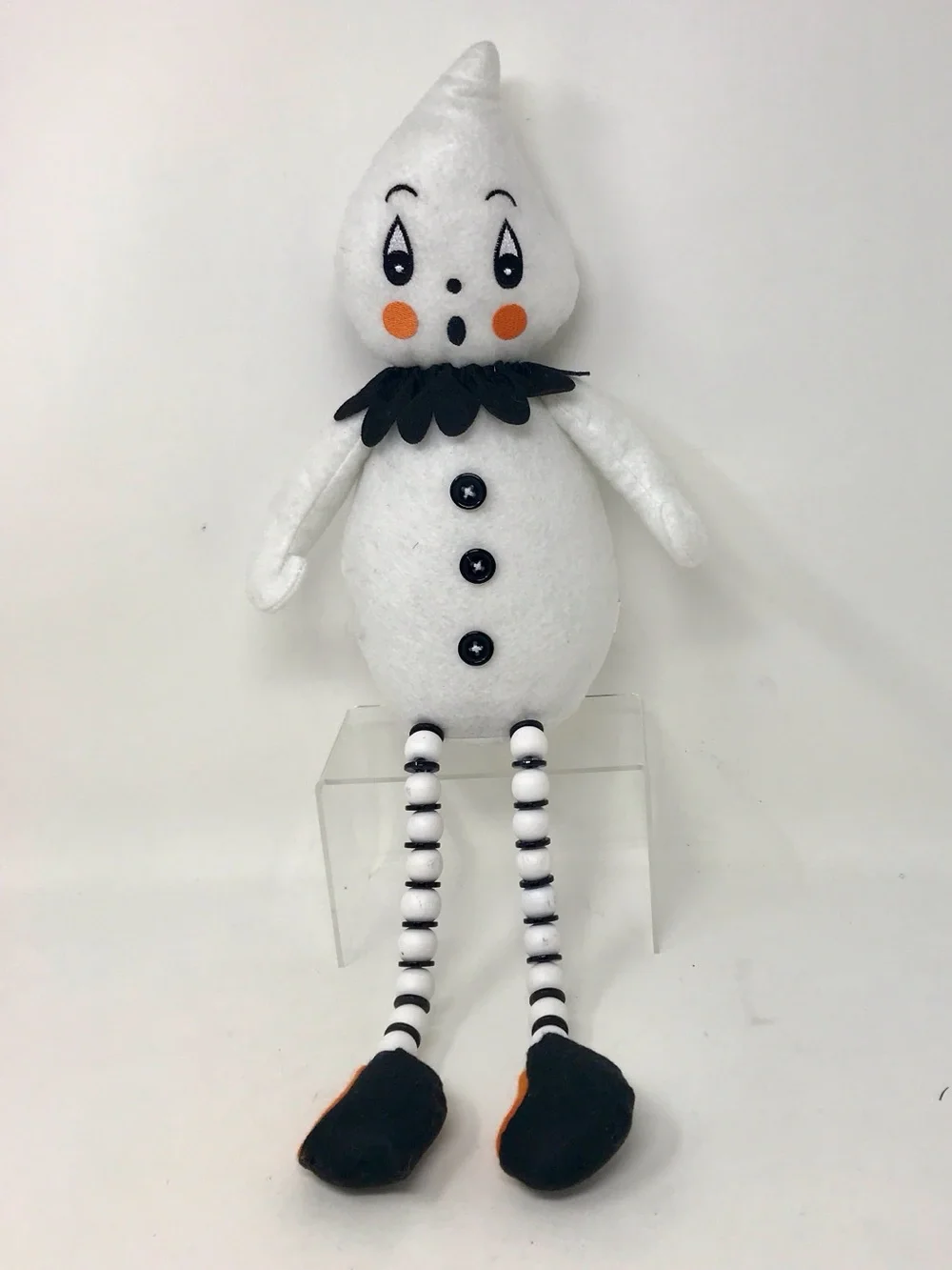 Johanna Parker Halloween Ghost Shelf Sitter White & Black 19